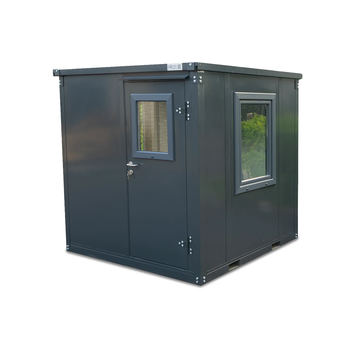 Conteneur bureau anthracite 2 x 2 mètres